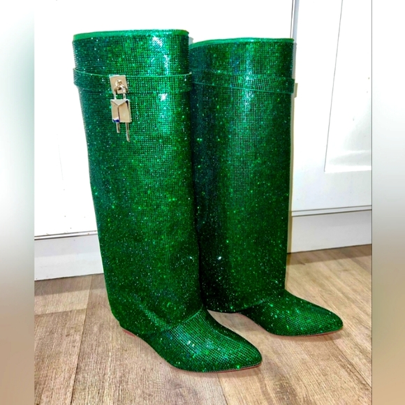 Ladies rhinestone boots - Picture 2 of 3